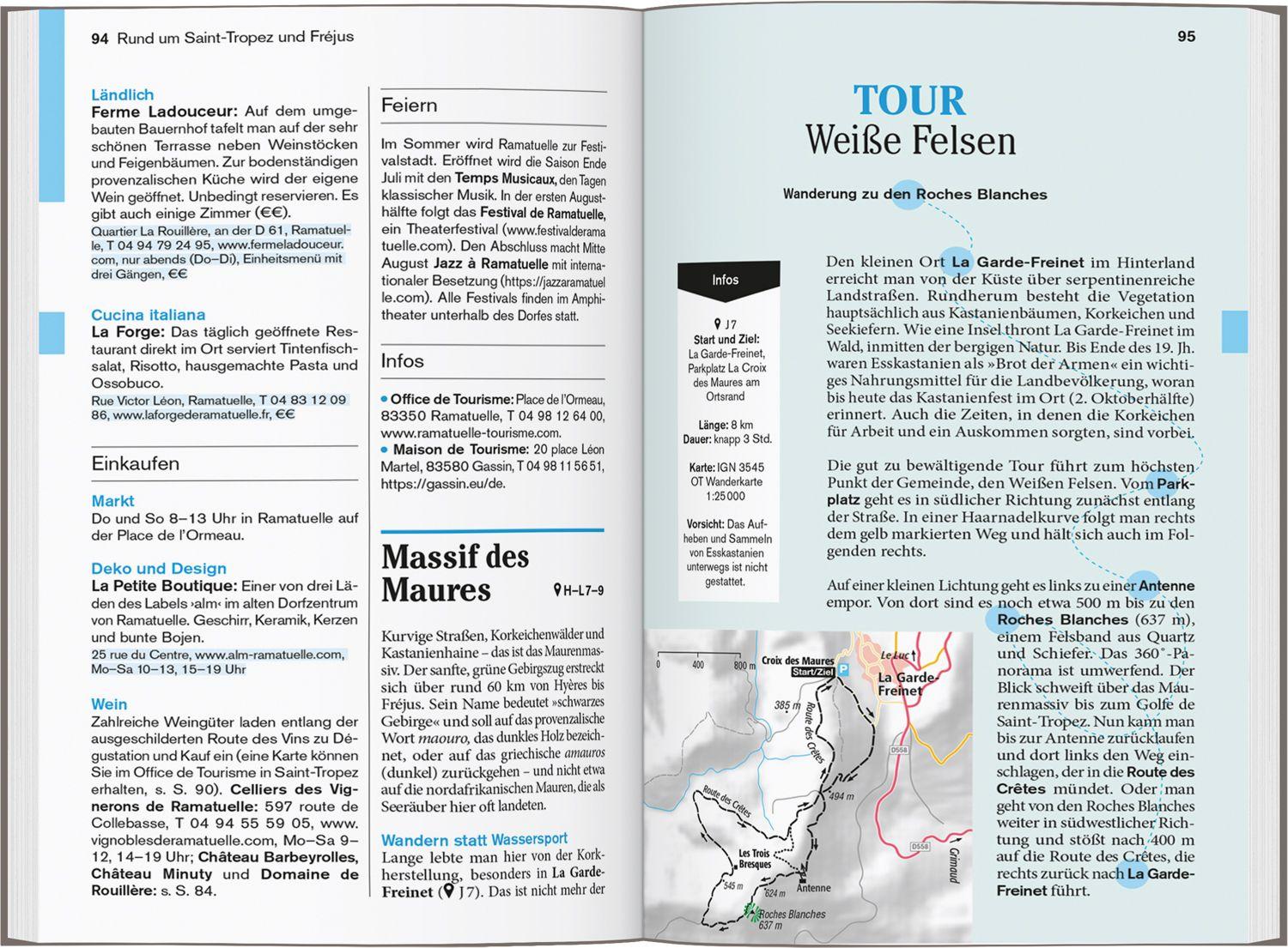 Beispielinhalt (Bild) DUMONT Reise-Taschenbuch Reiseführer Côte d'Azur
