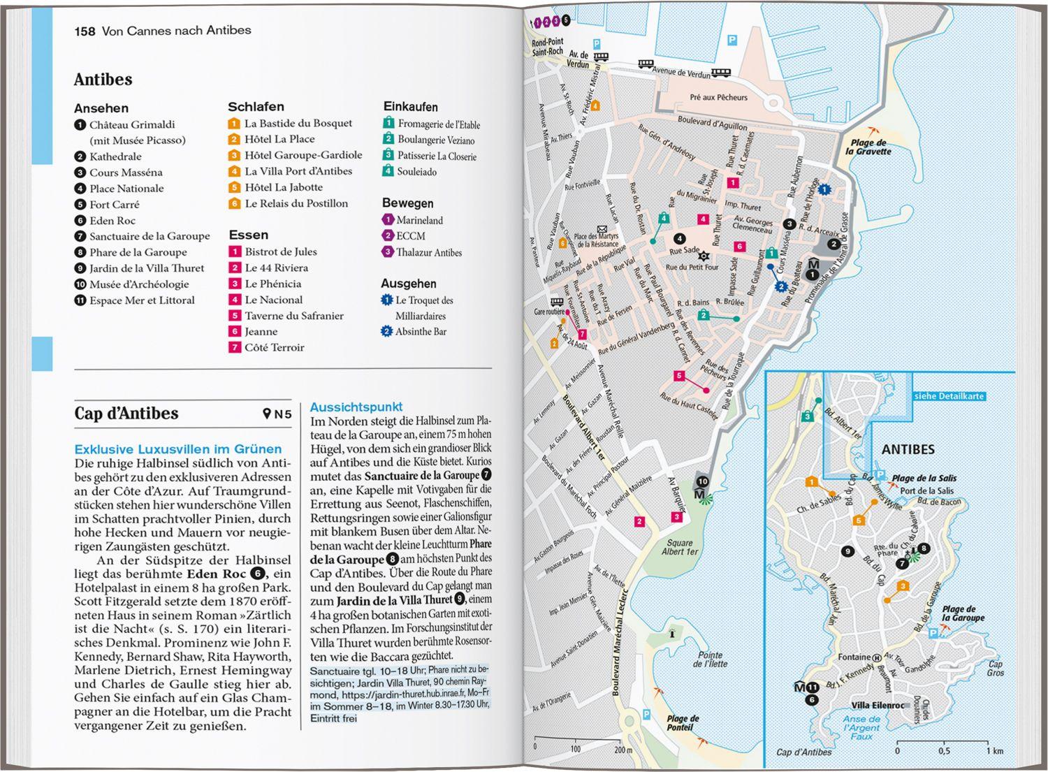 Beispielinhalt (Bild) DUMONT Reise-Taschenbuch Reiseführer Côte d'Azur