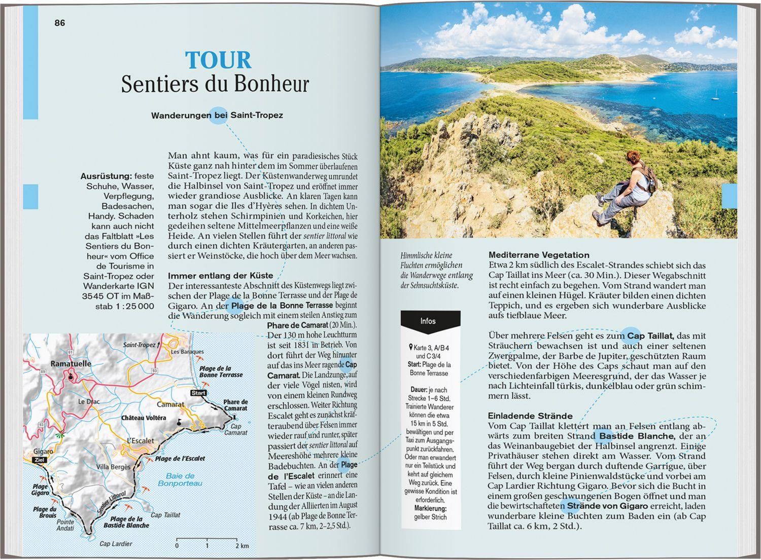 Beispielinhalt (Bild) DUMONT Reise-Taschenbuch Reiseführer Côte d'Azur