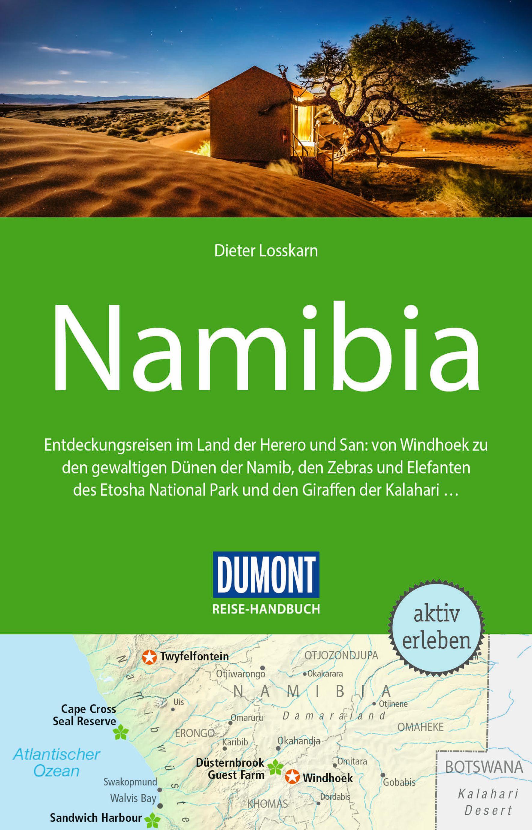 Vorderes Coverbild DUMONT Reise-Handbuch Reiseführer Namibia