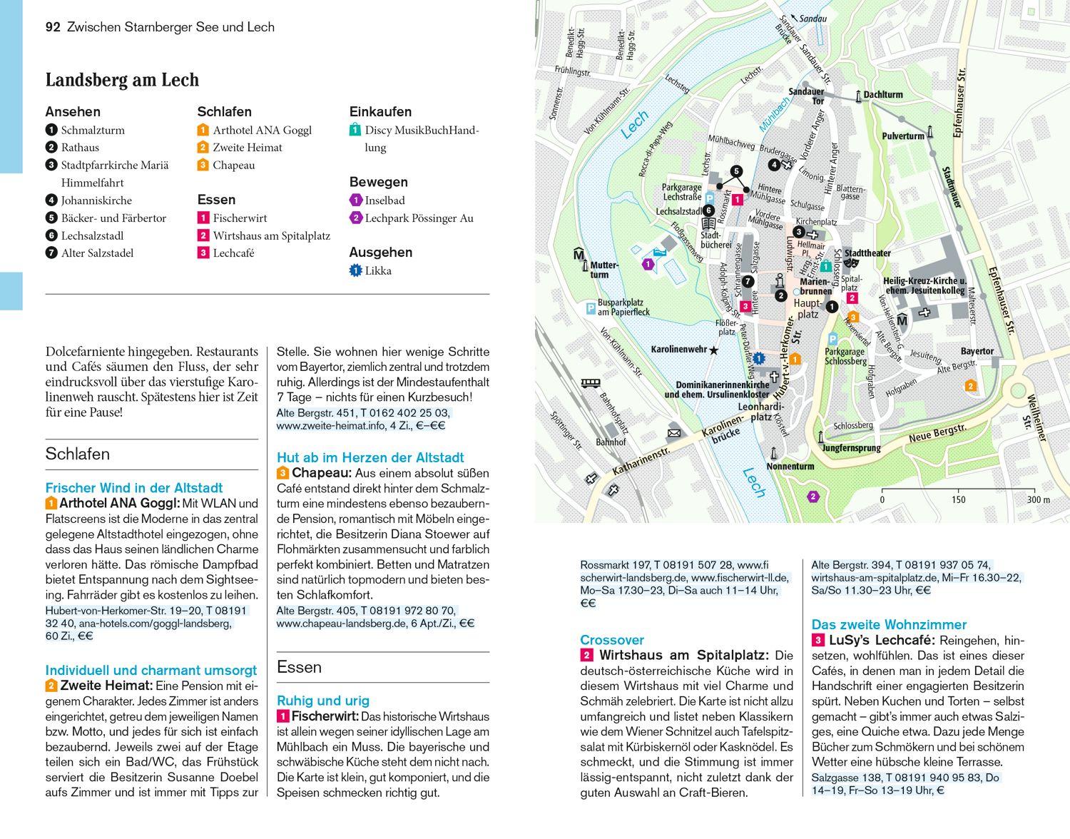 Beispielinhalt (Bild) DUMONT Reise-Taschenbuch Reiseführer Oberbayern
