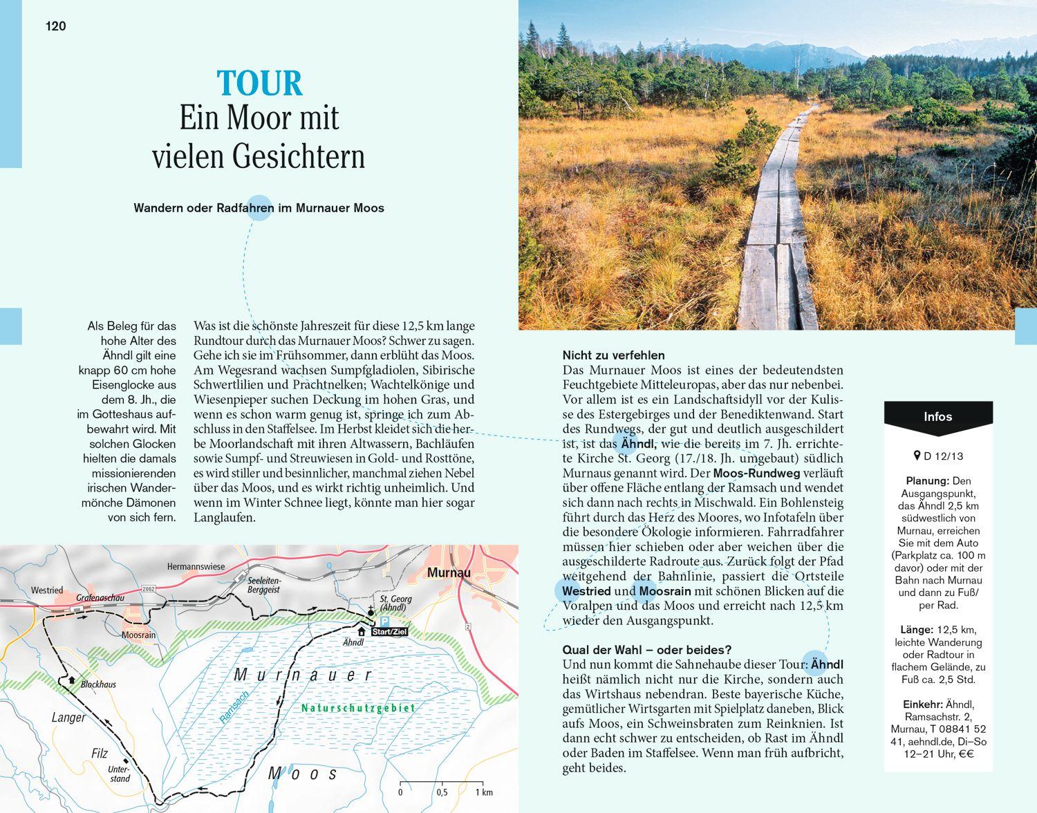 Beispielinhalt (Bild) DUMONT Reise-Taschenbuch Reiseführer Oberbayern