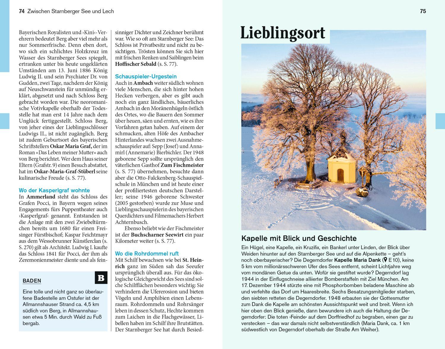 Beispielinhalt (Bild) DUMONT Reise-Taschenbuch Reiseführer Oberbayern