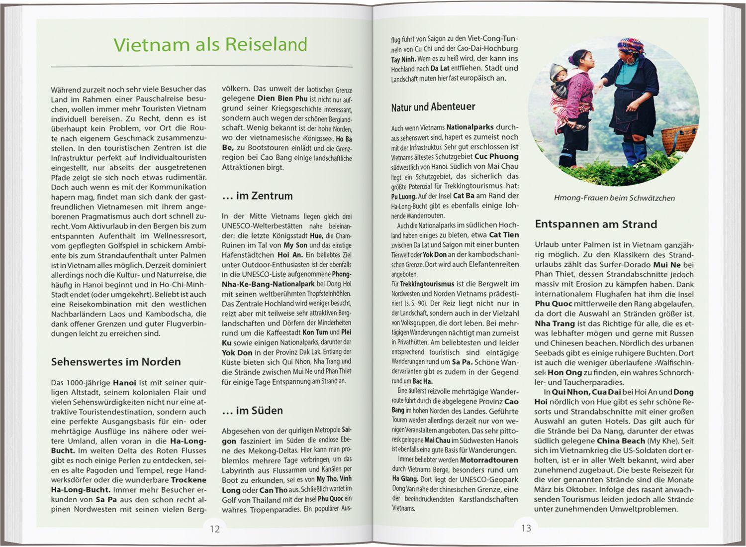 Beispielinhalt (Bild) DUMONT Reise-Handbuch Reiseführer Vietnam