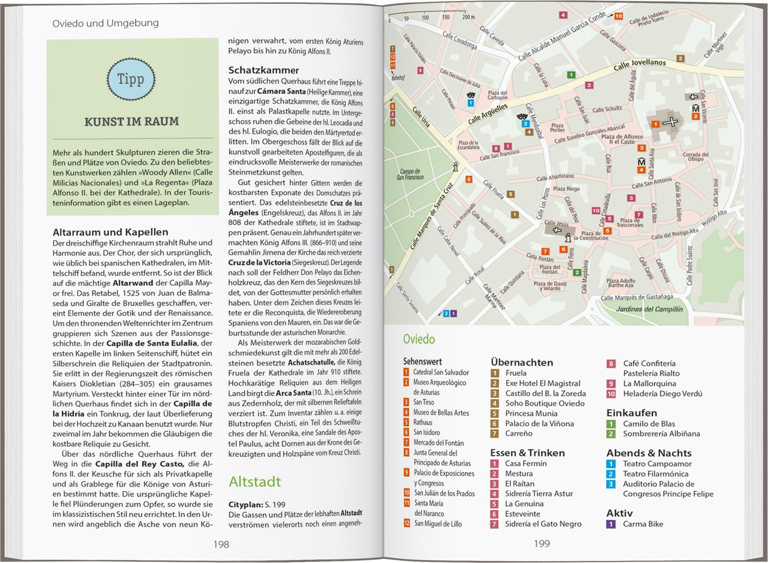 Beispielinhalt (Bild) DUMONT Reise-Handbuch Reiseführer Nordspanien und der Jakobsweg