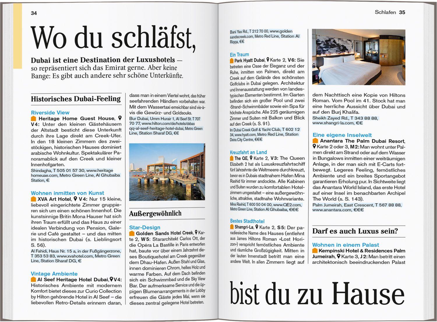 Beispielinhalt (Bild) DUMONT Reise-Taschenbuch Reiseführer Dubai