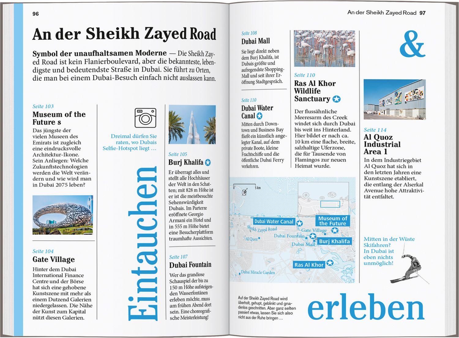 Beispielinhalt (Bild) DUMONT Reise-Taschenbuch Reiseführer Dubai