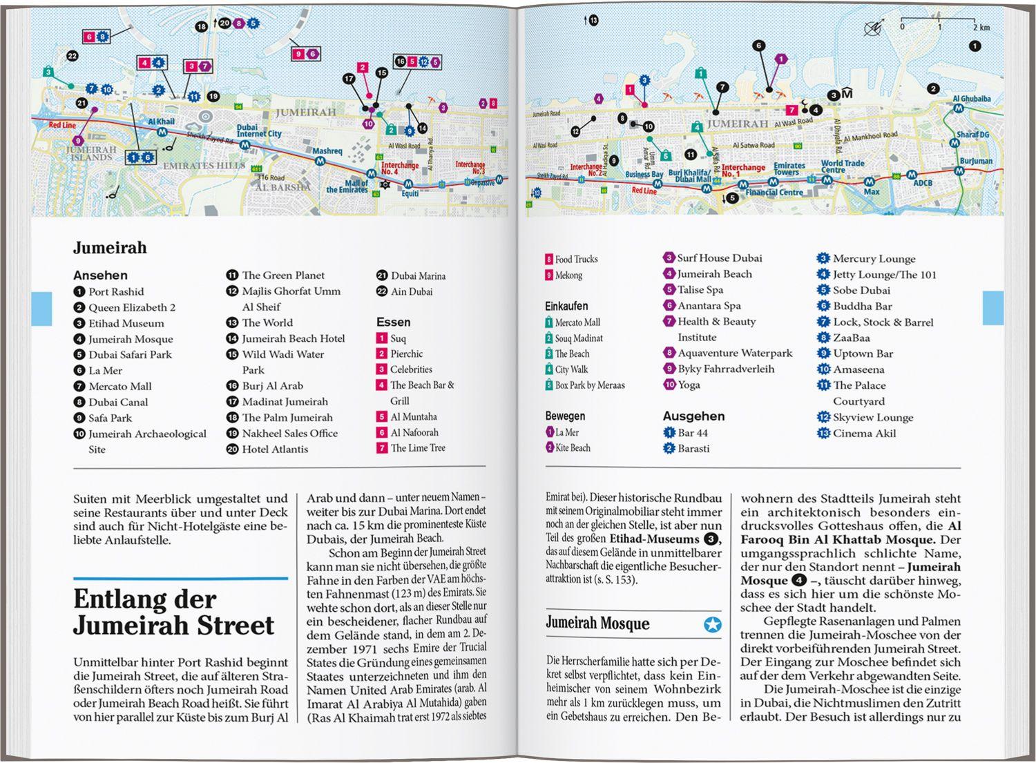 Beispielinhalt (Bild) DUMONT Reise-Taschenbuch Reiseführer Dubai