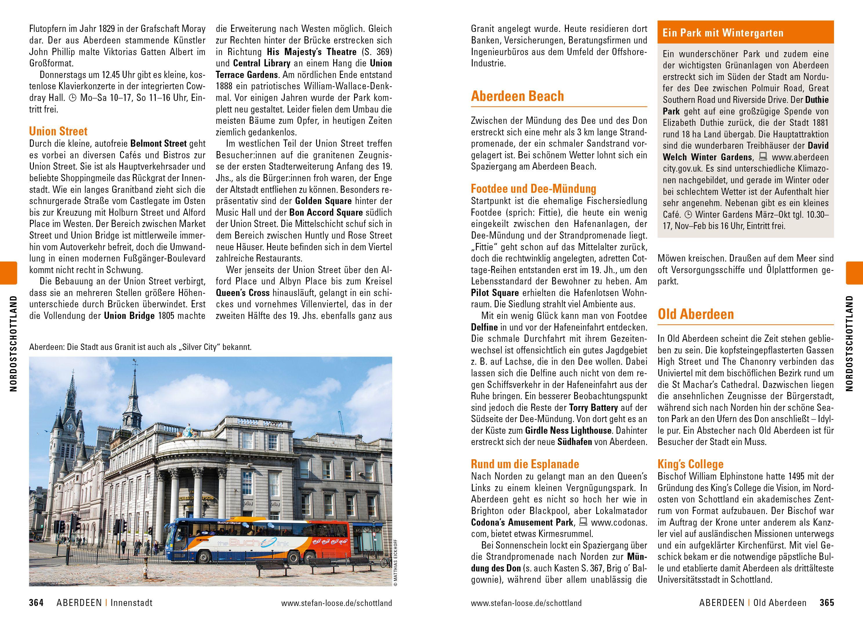 Beispielinhalt (Bild) Stefan Loose Reiseführer Schottland