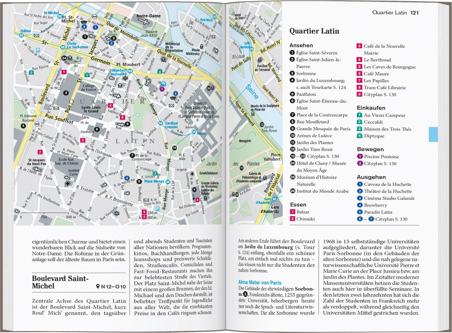 Beispielinhalt (Bild) DUMONT Reise-Taschenbuch Reiseführer Paris