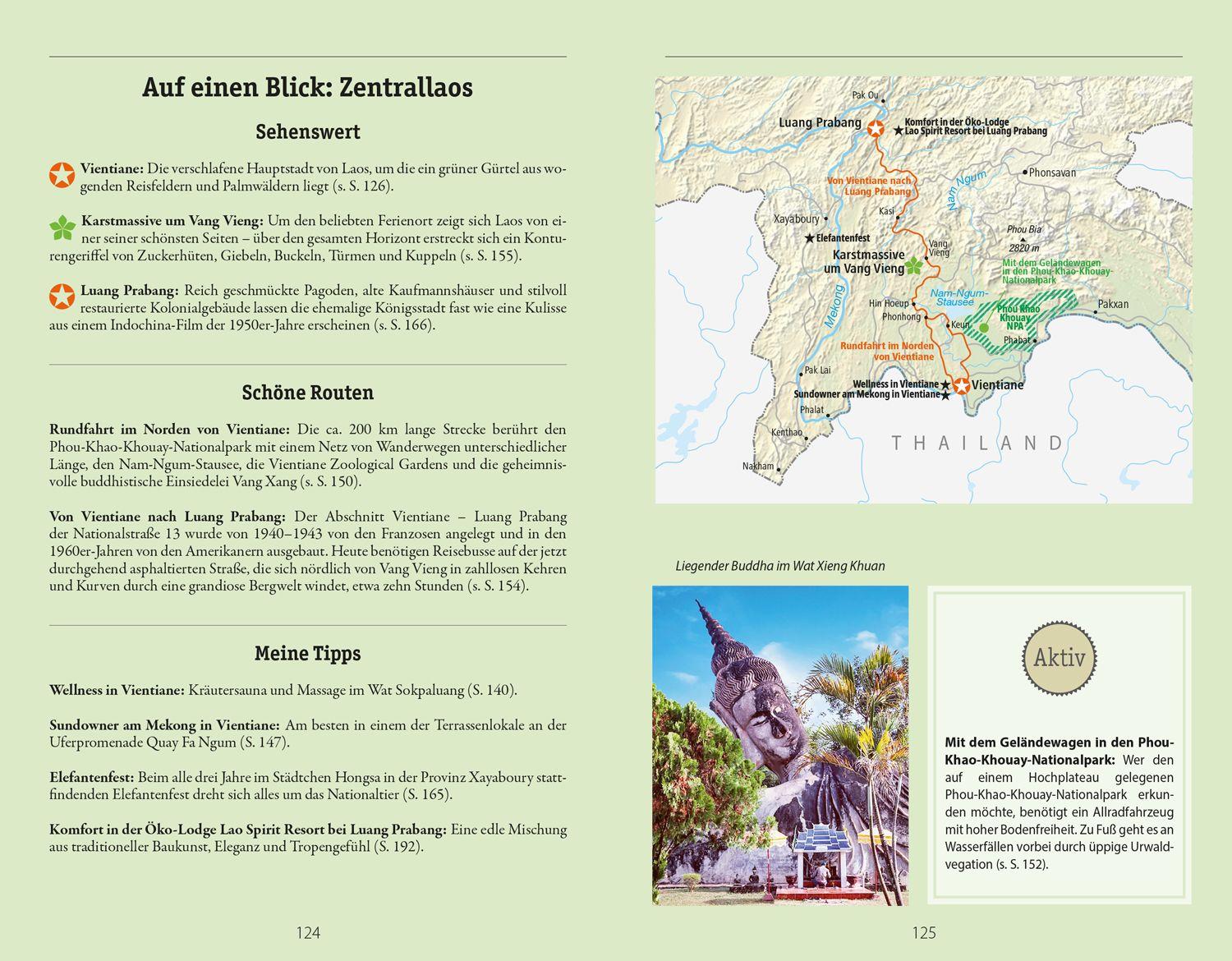 Beispielinhalt (Bild) DUMONT Reise-Handbuch Reiseführer Laos, Kambodscha