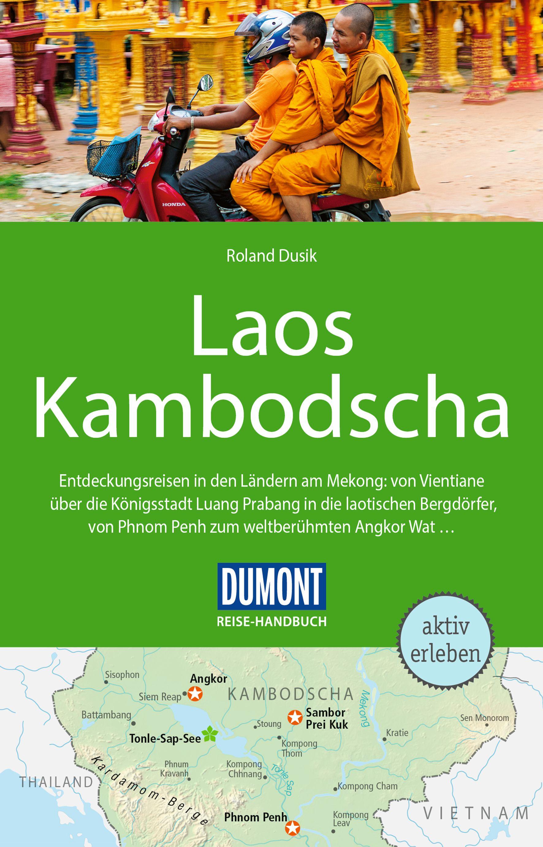 Vorderes Coverbild DUMONT Reise-Handbuch Reiseführer Laos, Kambodscha