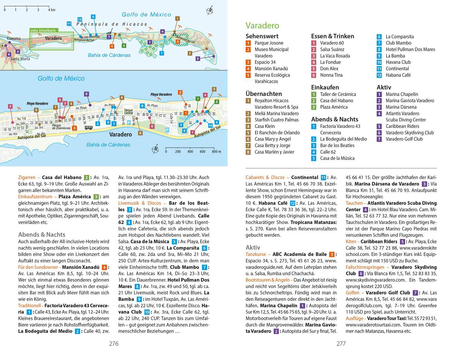 Beispielinhalt (Bild) DUMONT Reise-Handbuch Reiseführer Kuba