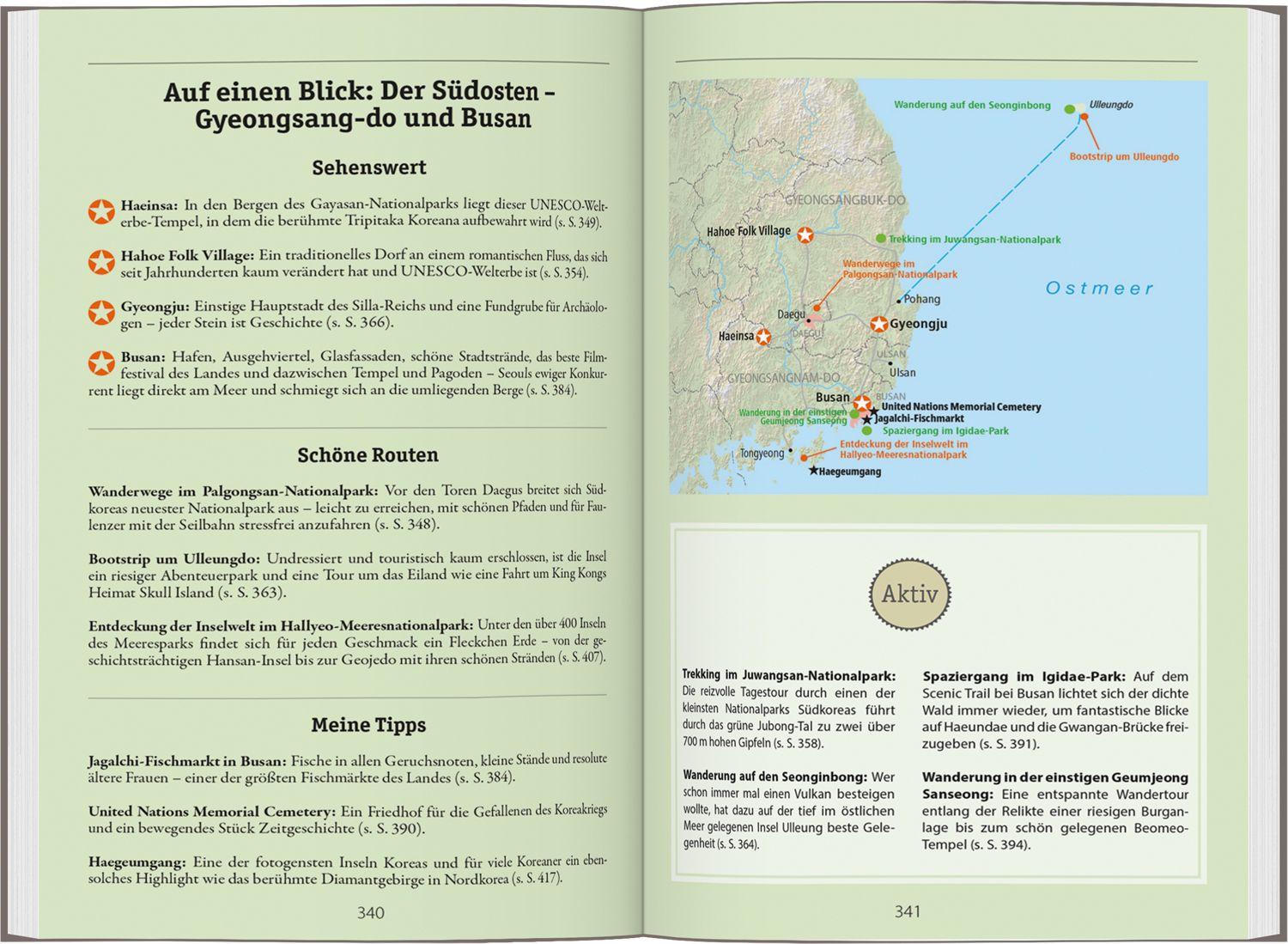 Beispielinhalt (Bild) DUMONT Reise-Handbuch Reiseführer Südkorea