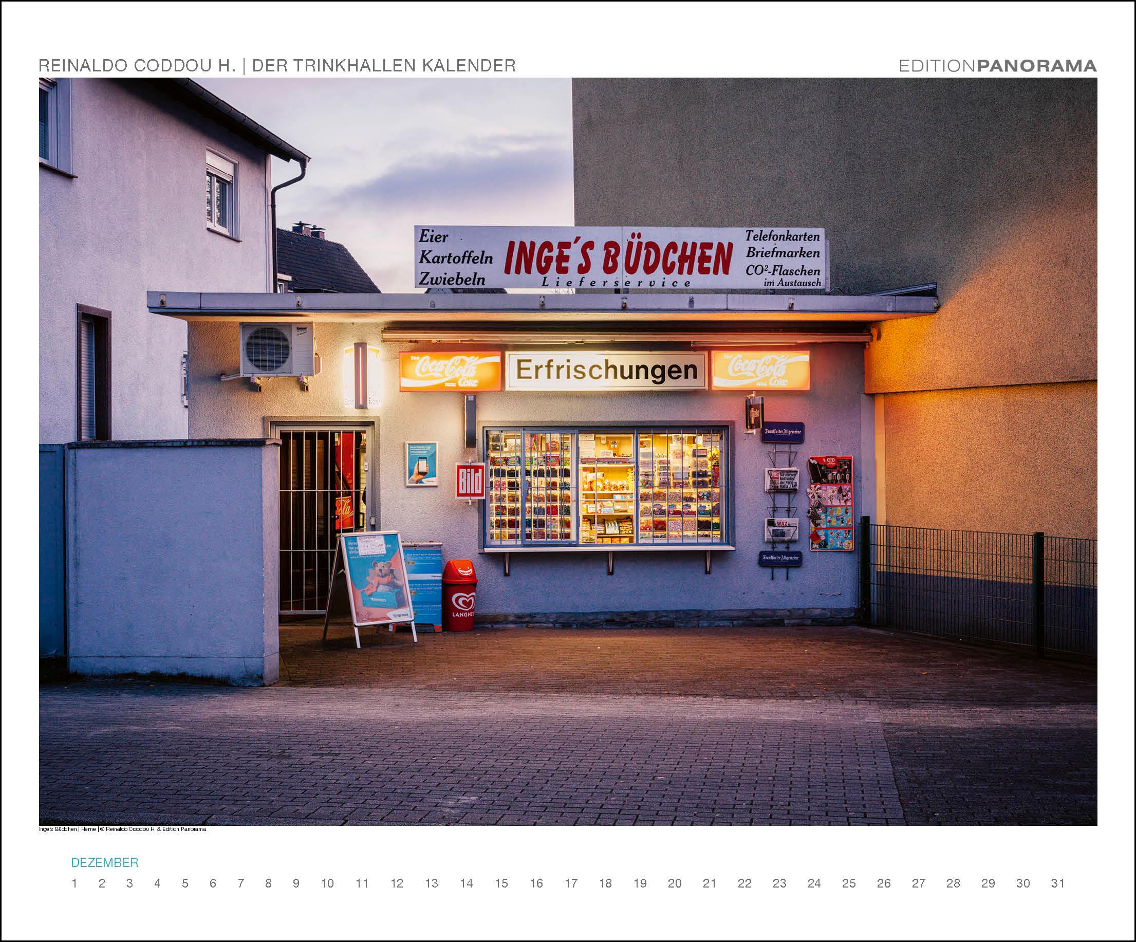 Beispielinhalt (Bild) DER TRINKHALLEN KALENDER - Trinkhallen im Ruhrgebiert