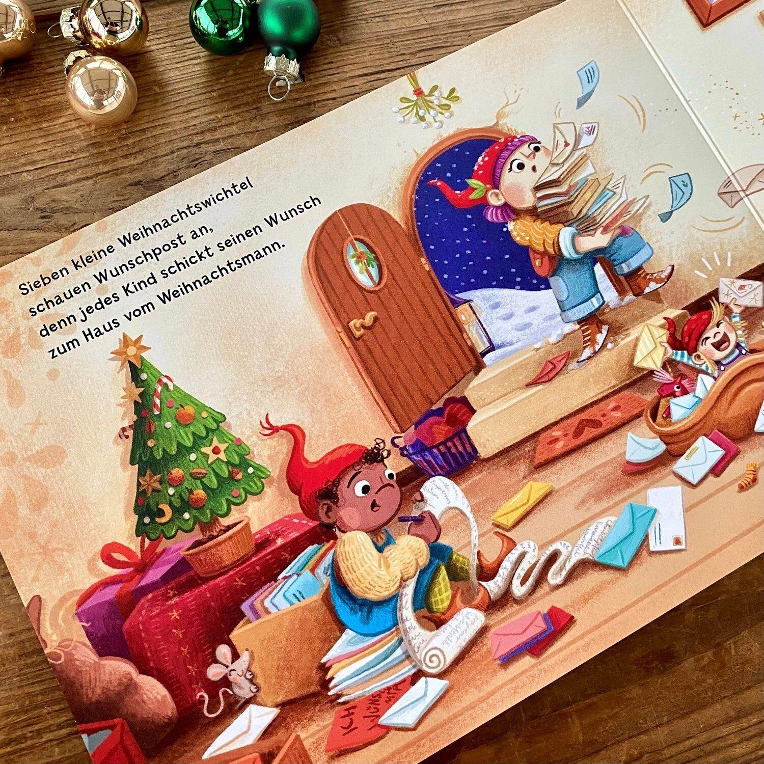 Beispielinhalt (Bild) Sieben kleine Weihnachtswichtel