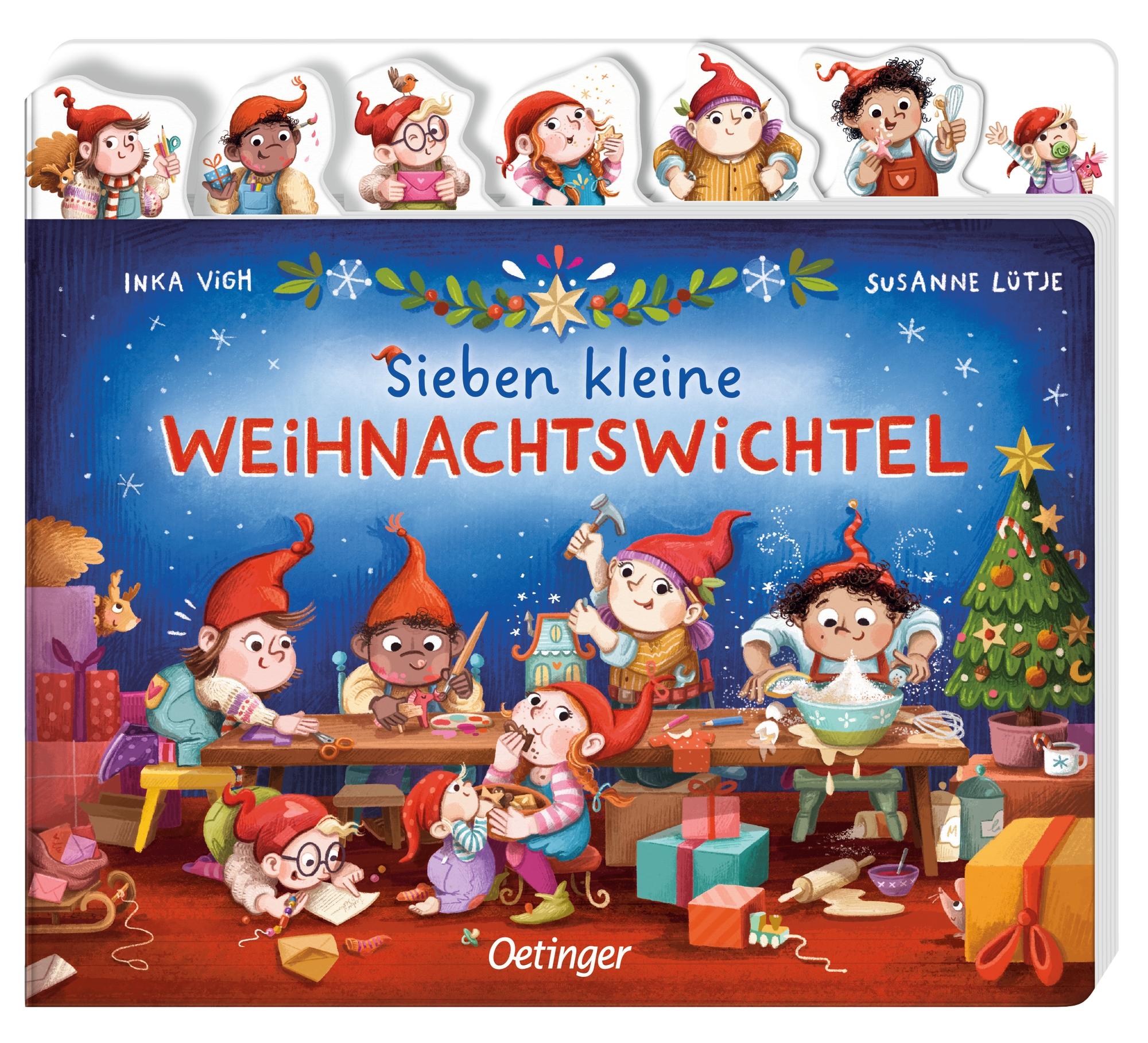 Vorderes Coverbild Sieben kleine Weihnachtswichtel