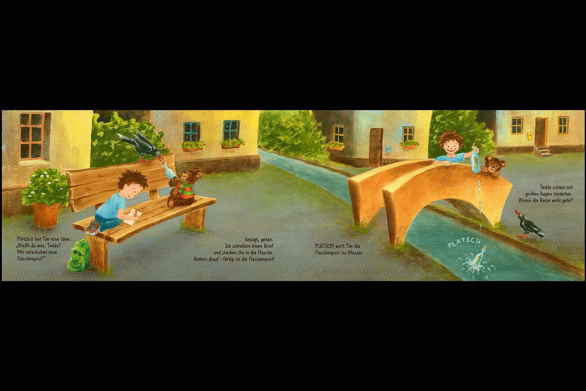 Beispielinhalt (Bild) Die Flaschenpost