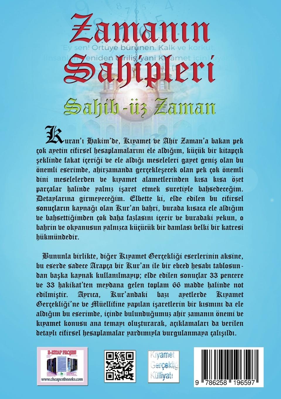 Rückseitencover Zaman¿n Sahipleri