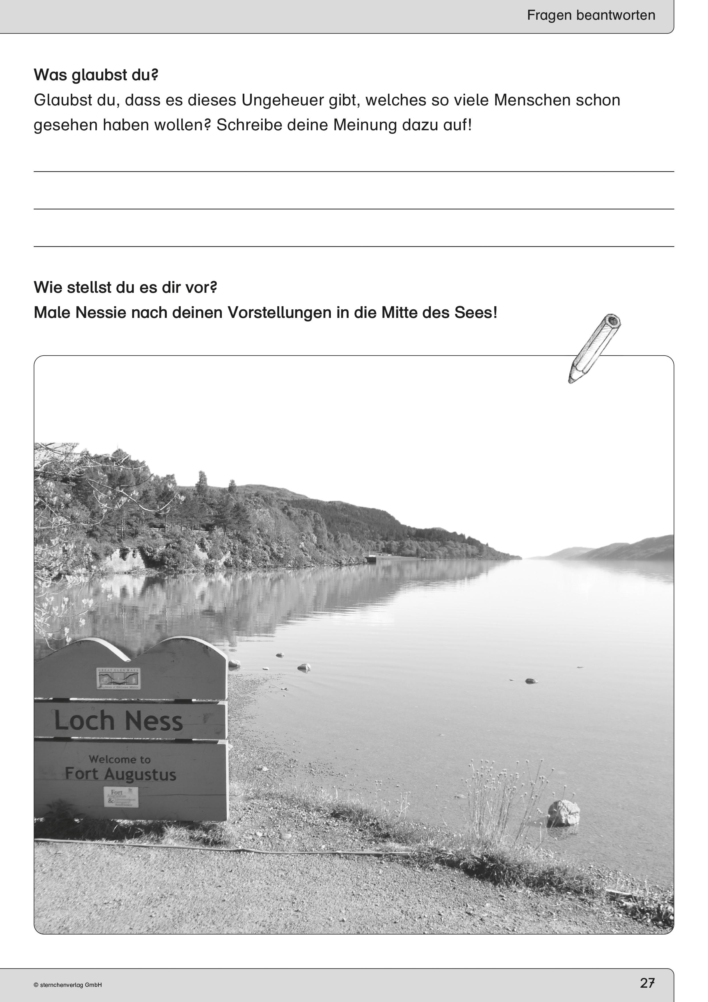 Beispielinhalt (Bild) Ich kann lesen 6 - Schülerarbeitsheft ab der 4. Klasse