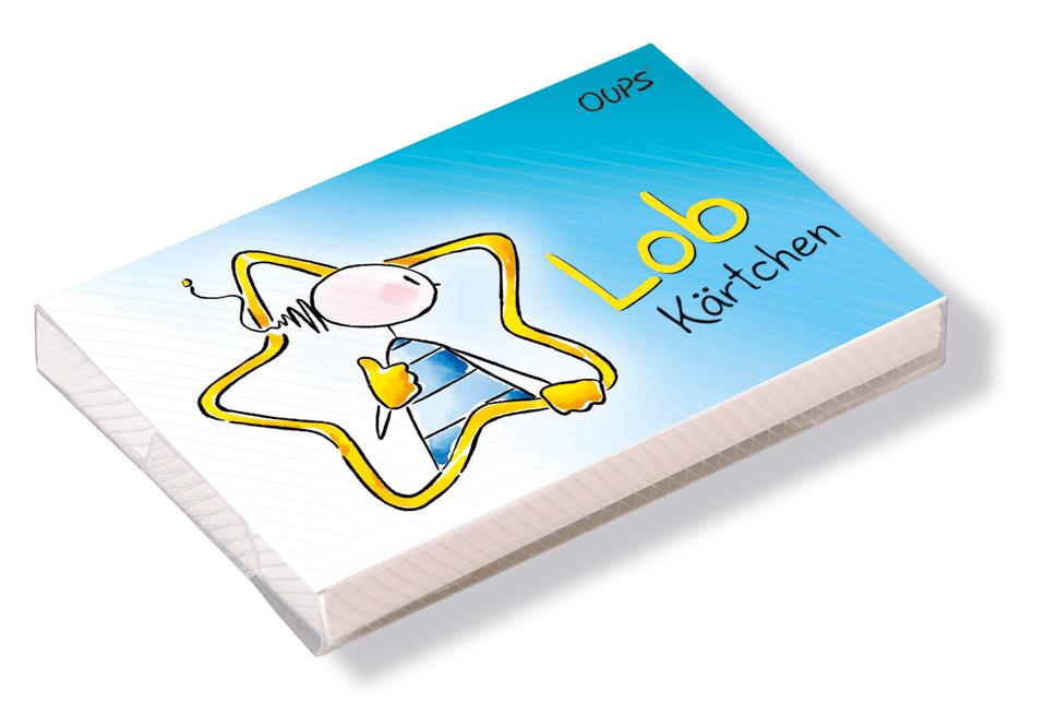 Vorderes Coverbild Oups Kärtchenbox - Lob Kärtchen