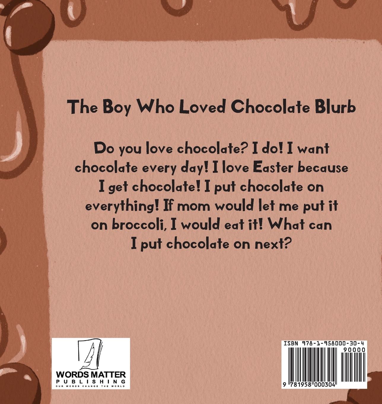 Rückseitencover The Boy Who Loved Chocolate