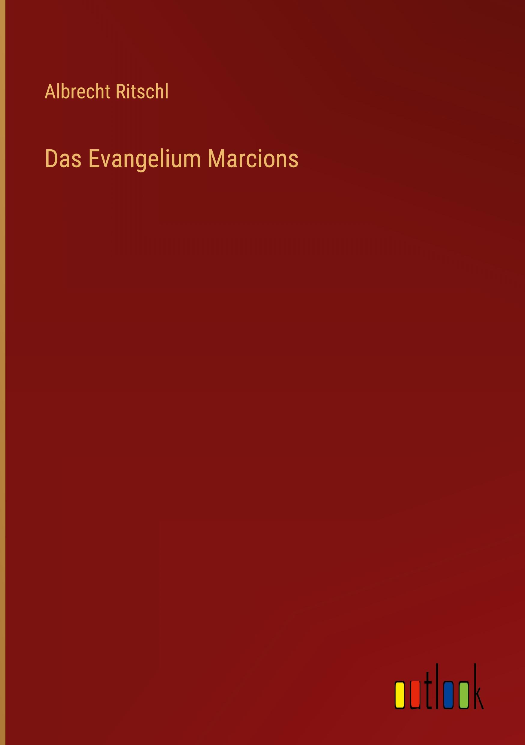 Vorderes Coverbild Das Evangelium Marcions