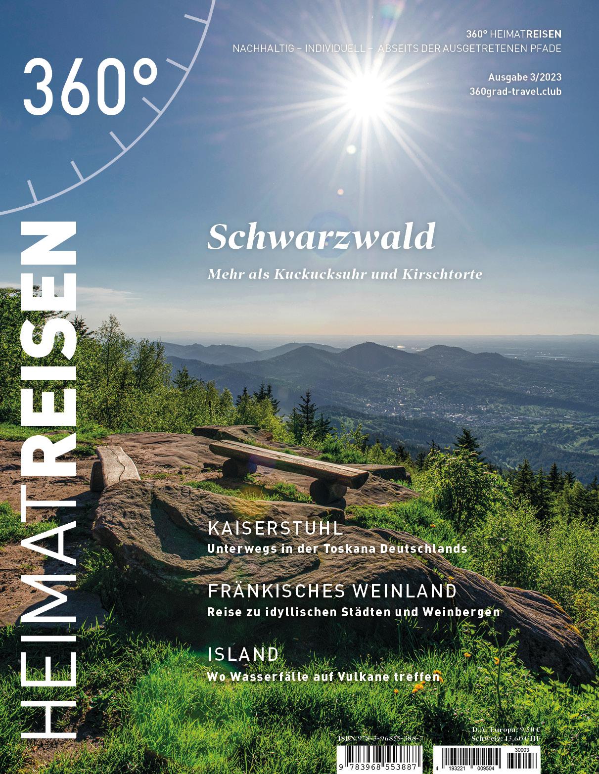 Vorderes Coverbild 360° HeimatReisen - Ausgabe 3/2023