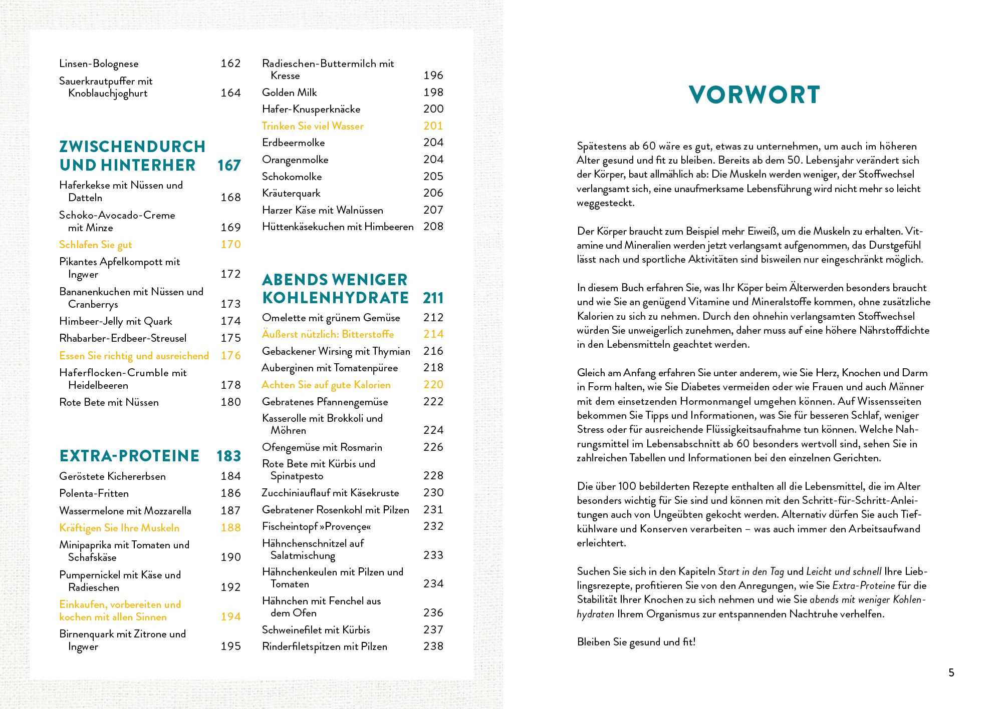 Beispielinhalt (Bild) Richtig essen ab 60