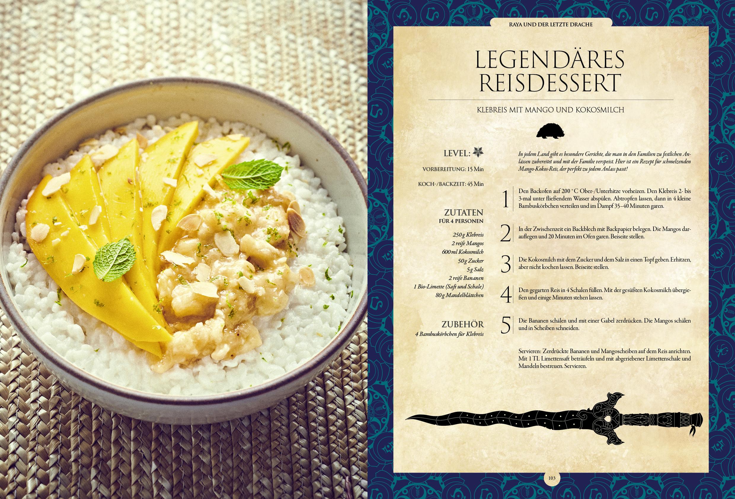 Beispielinhalt (Bild) Disney: Das zauberhafte Back- und Dessertbuch