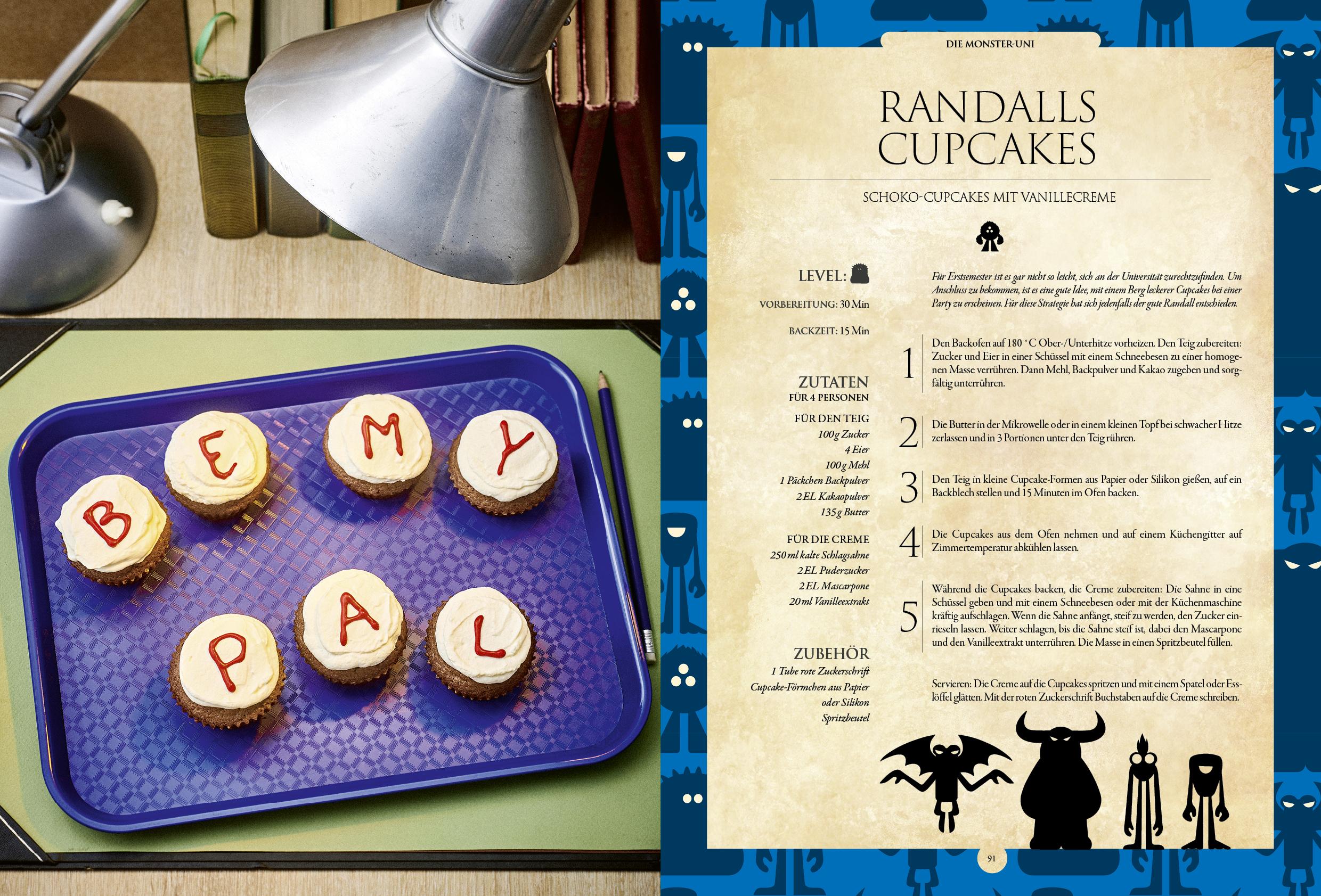 Beispielinhalt (Bild) Disney: Das zauberhafte Back- und Dessertbuch