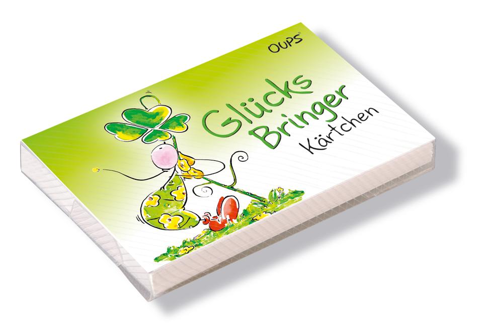 Vorderes Coverbild Oups Kärtchenbox - Glücksbringer Kärtchen