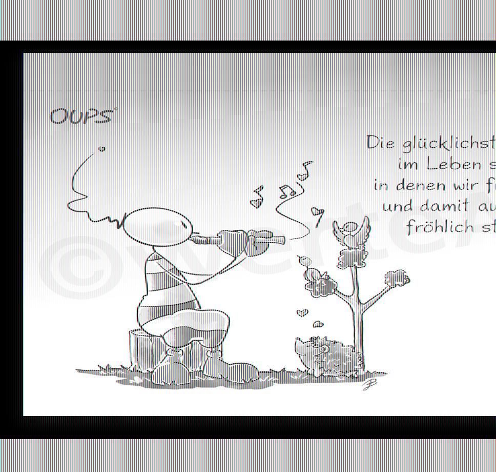 Beispielinhalt (Bild) Oups Postkarten-Tischgalerie