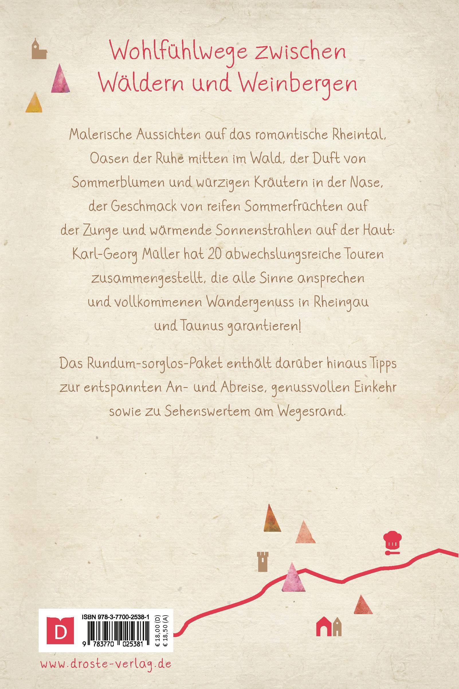 Rückseitencover Rheingau/Taunus. Wandern für die Seele