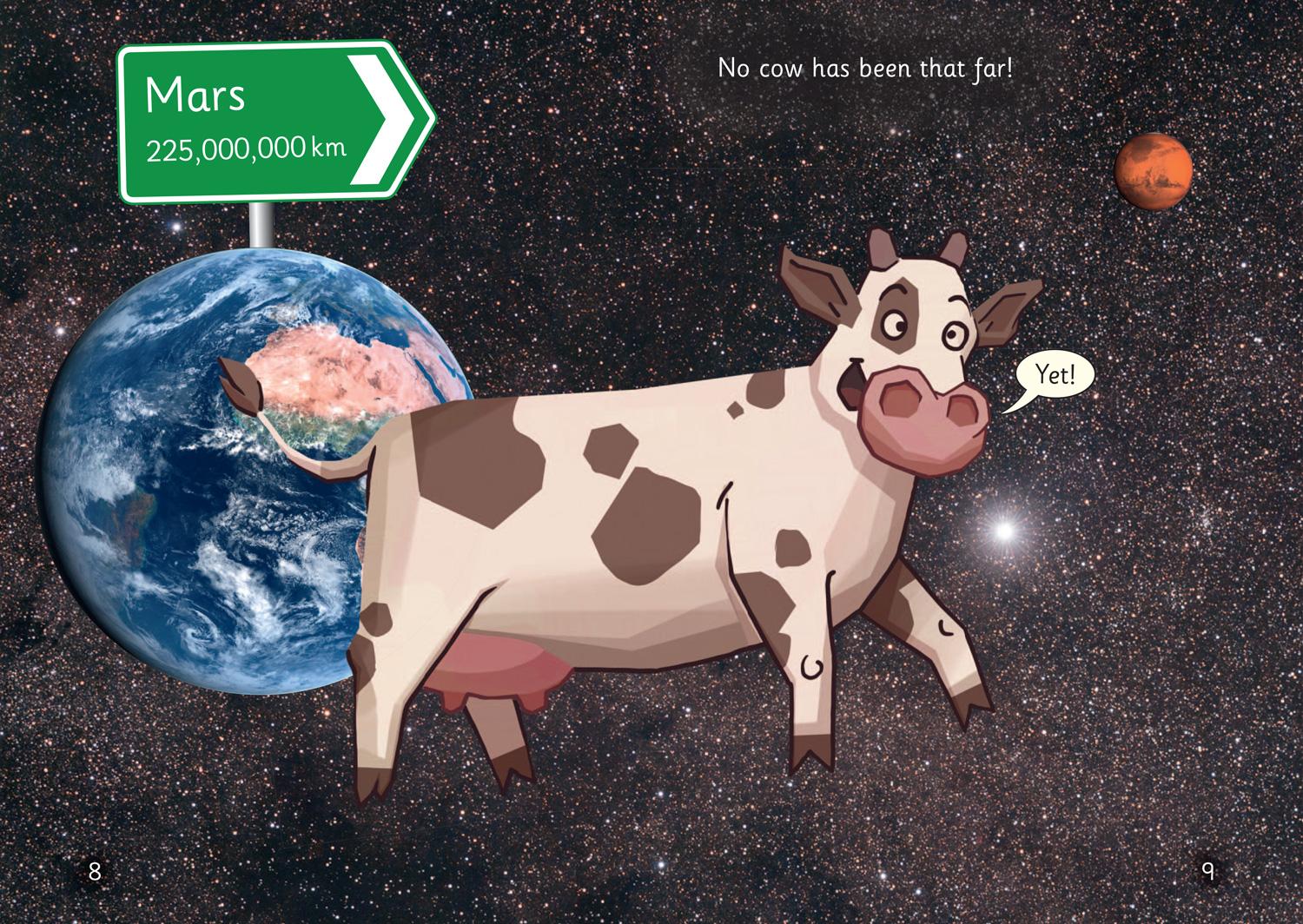Beispielinhalt (Bild) How far in cows?