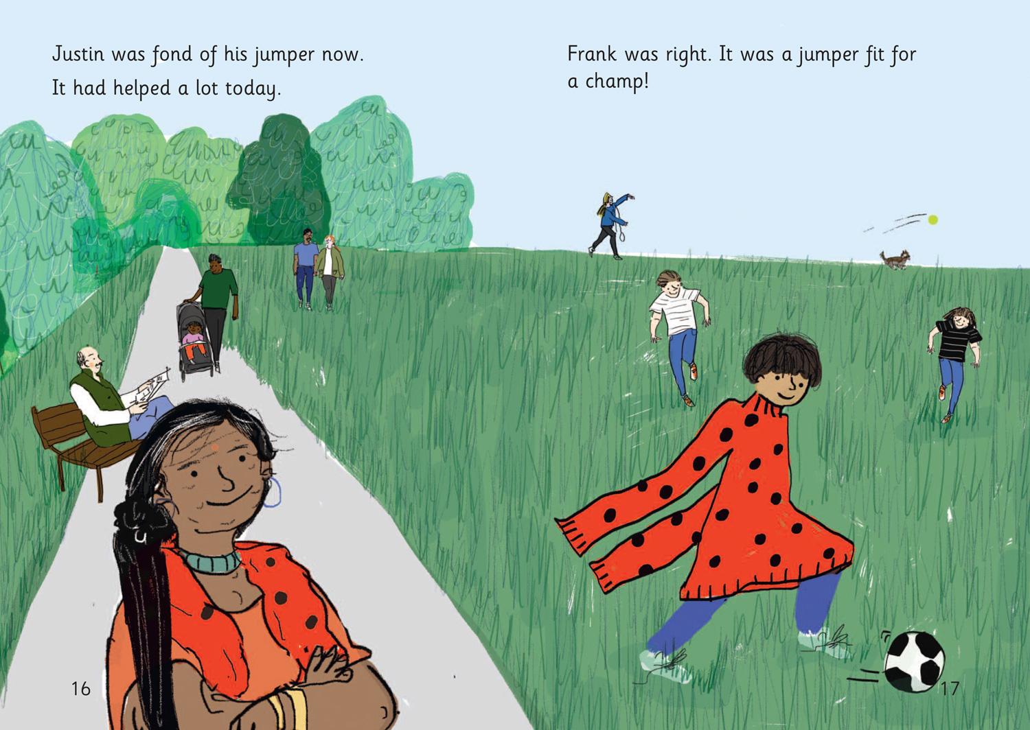 Beispielinhalt (Bild) Justin's Jumper