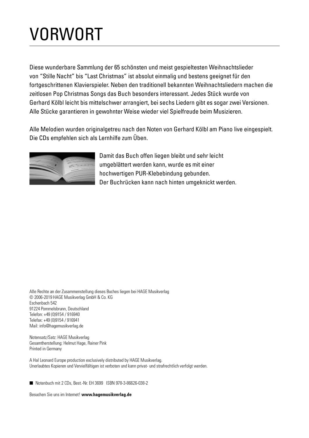 Beispielinhalt (Bild) Piano Piano Christmas + 2 CDs