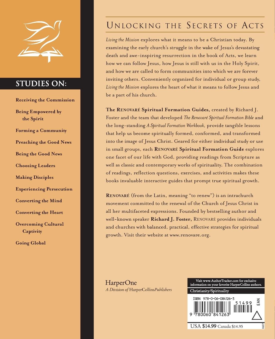 Rückseitencover Living the Mission