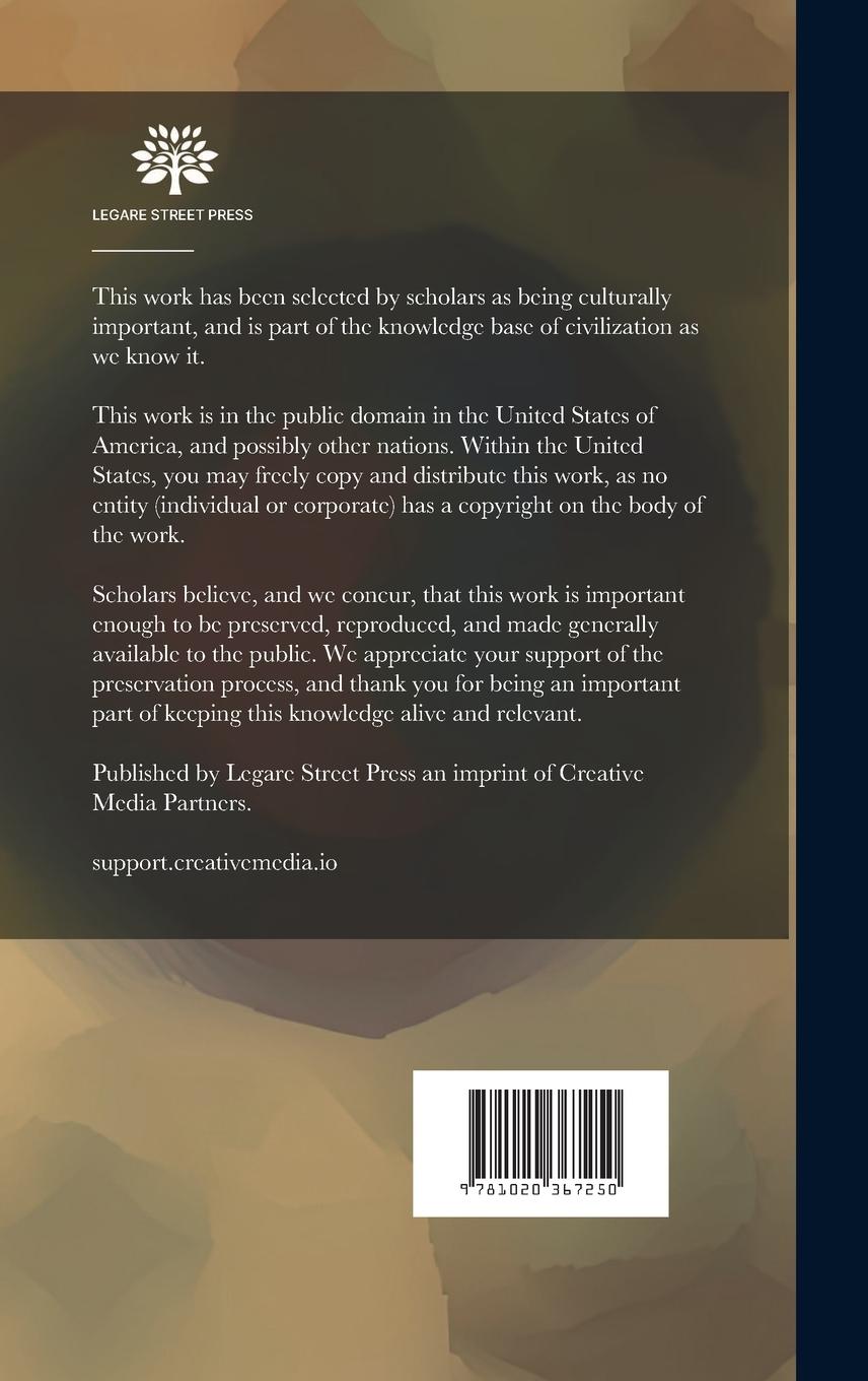 Rückseitencover Outlines of the Philosophy of Universal History Applied to Language and Religion; Volume 1