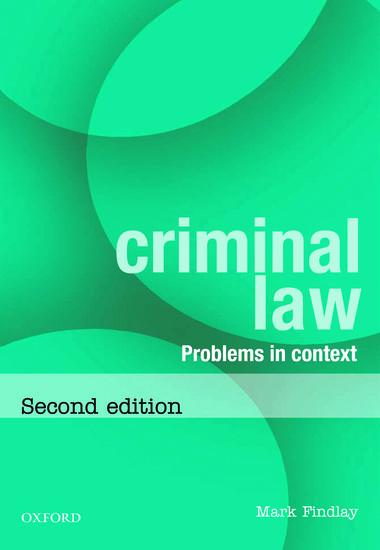 Vorderes Coverbild Criminal Law