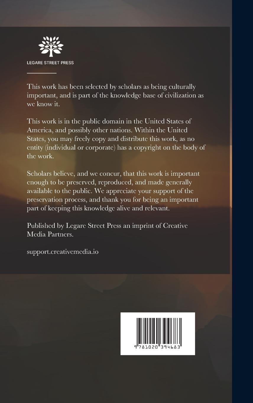 Rückseitencover Religious Thought in England, From the Reformation to the End of Last Century: A Contribution to the History of Theology; Volume 1