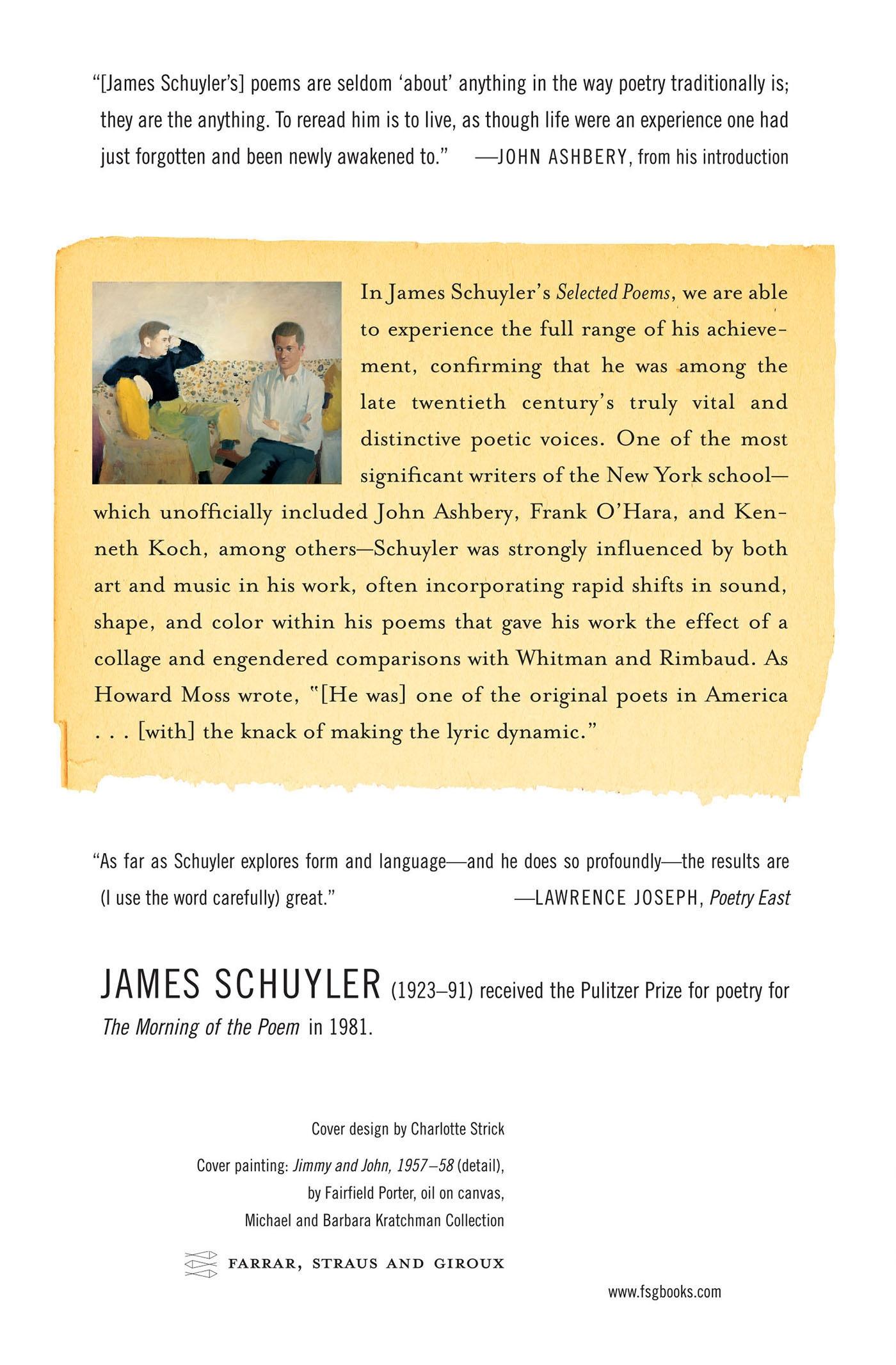 Rückseitencover Selected Poems