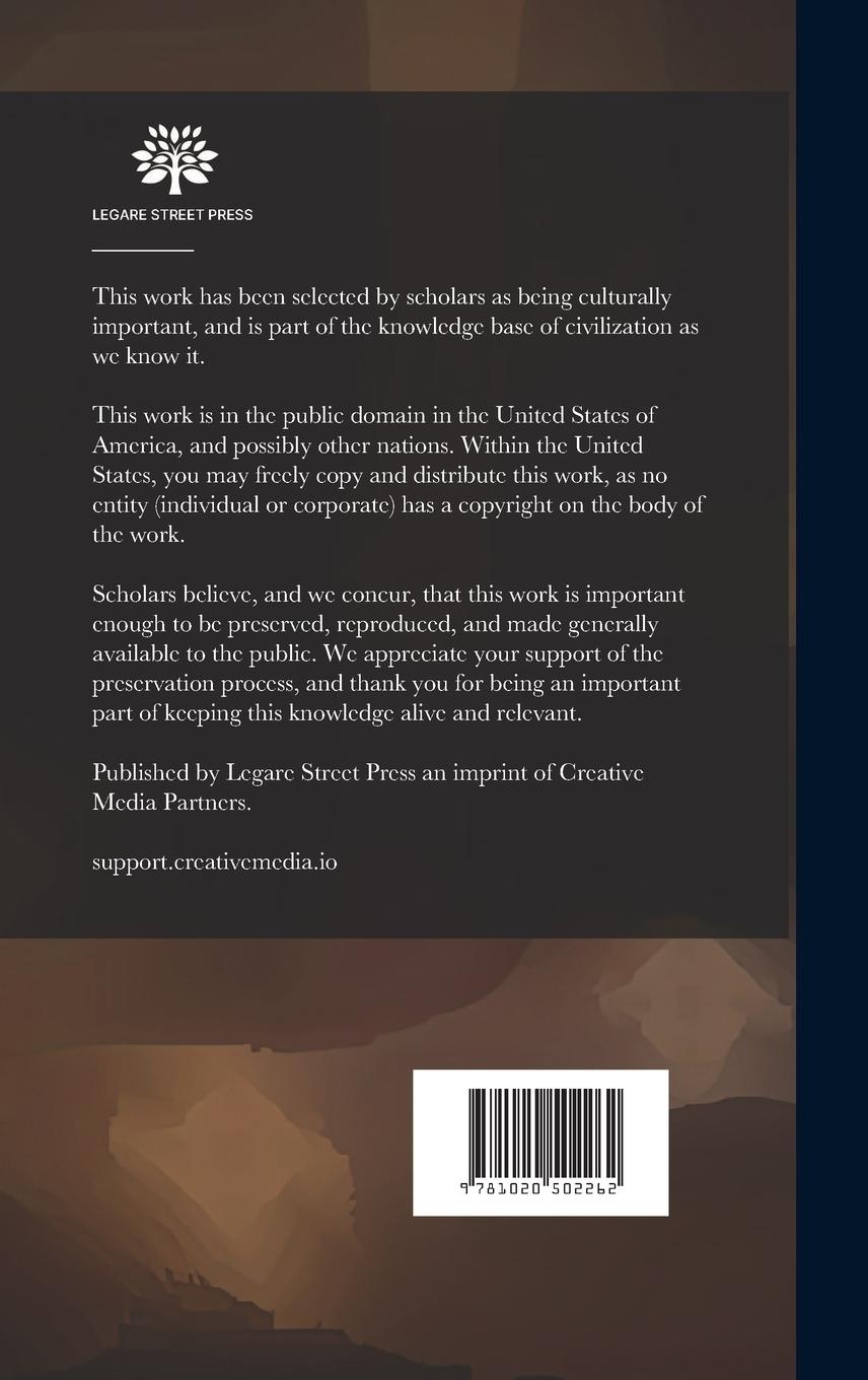 Rückseitencover Report of the Proceedings of the Investigation of the Charges Brought by Justice Walter Clark Against Dr. John C. Kilgo, President of Trinity College,