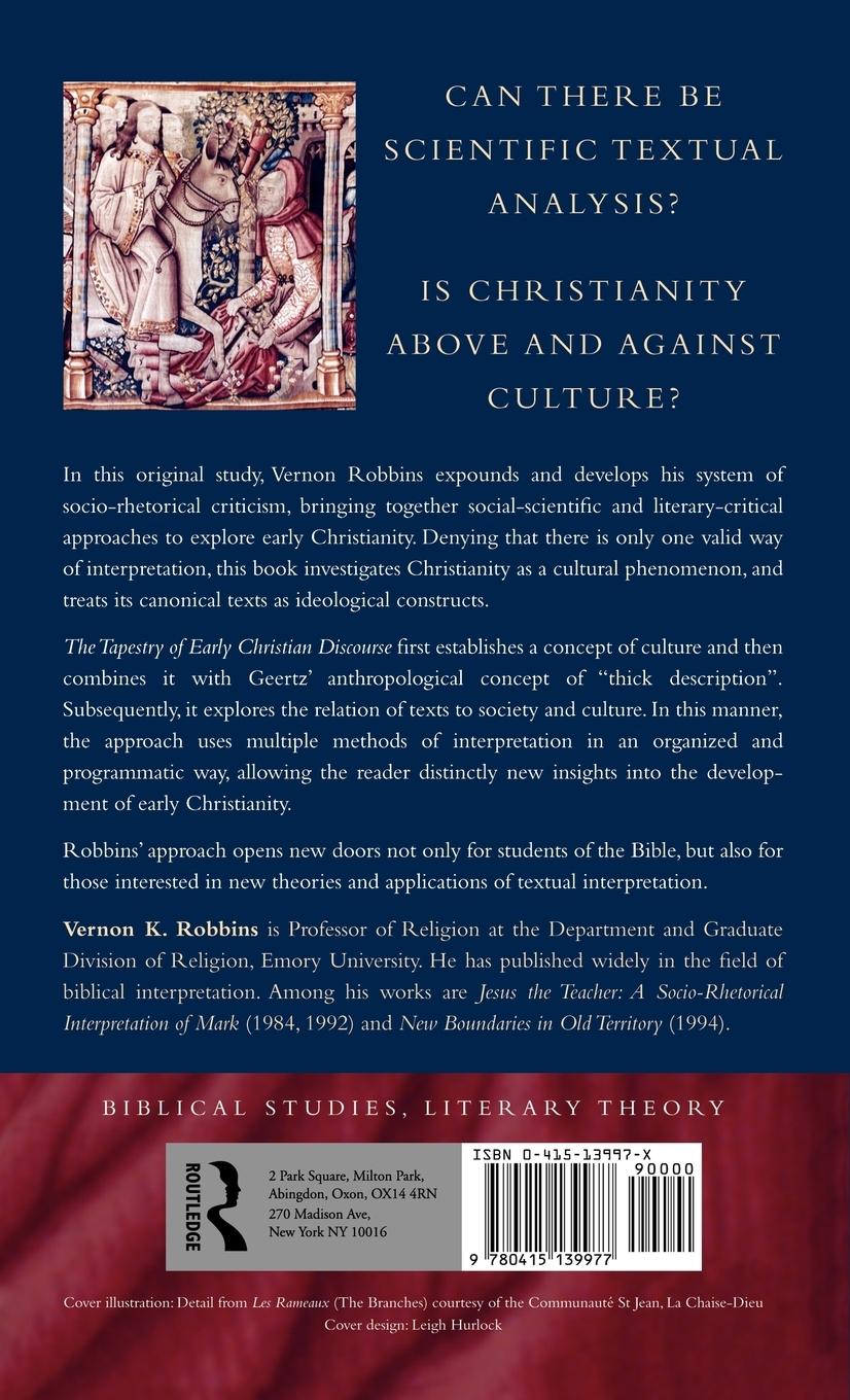 Rückseitencover The Tapestry of Early Christian Discourse