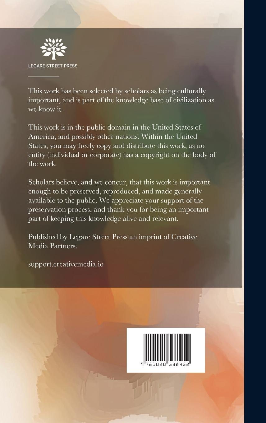 Rückseitencover On The Anatomy Of The Crested Agouti (dasyprocta Cristata, Desm.)