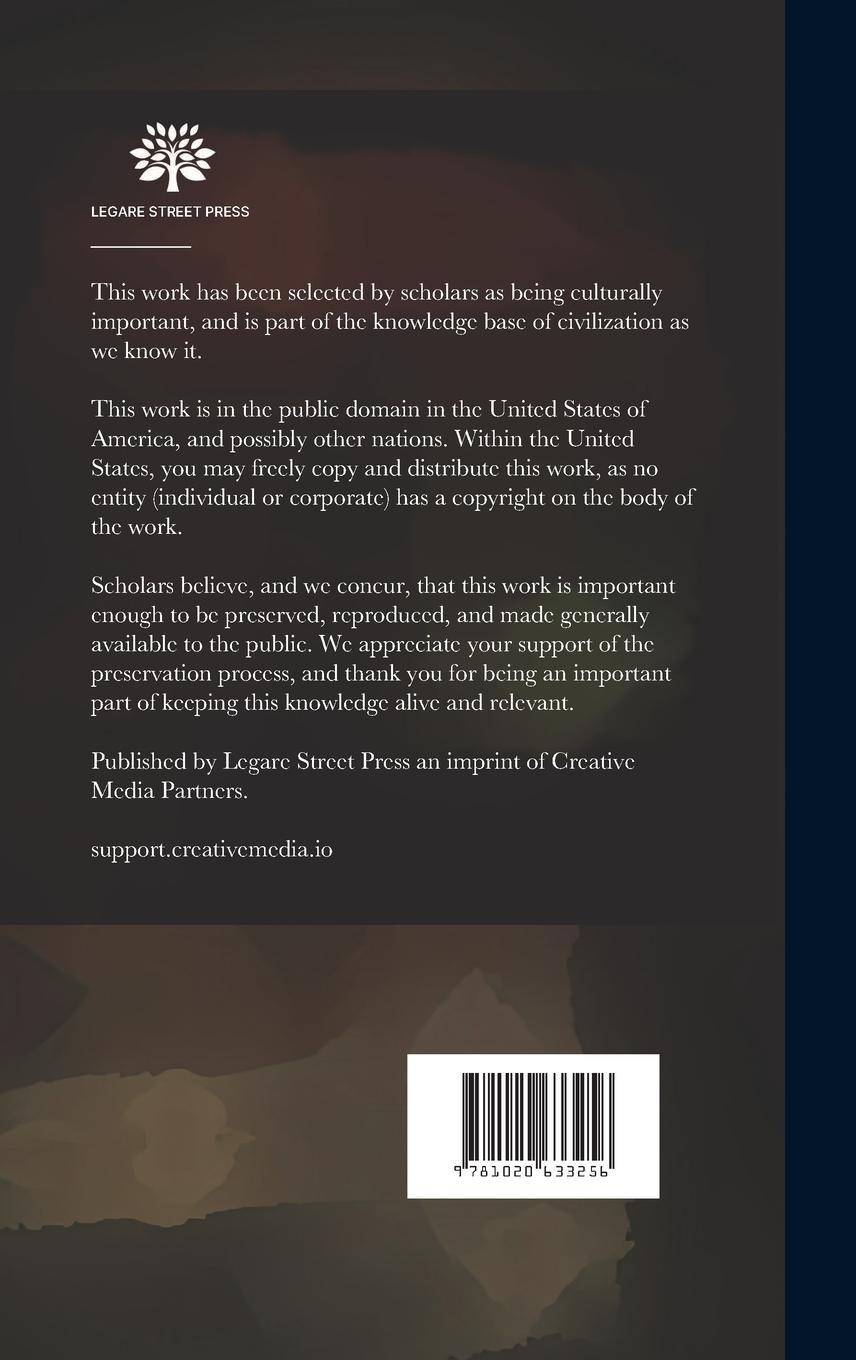 Rückseitencover The Eight Books On Medicine Of Aurelius Cornelius Celsus: With A Literal And Interlineal Translation On The Principles Of The Hamiltonian System: Adap