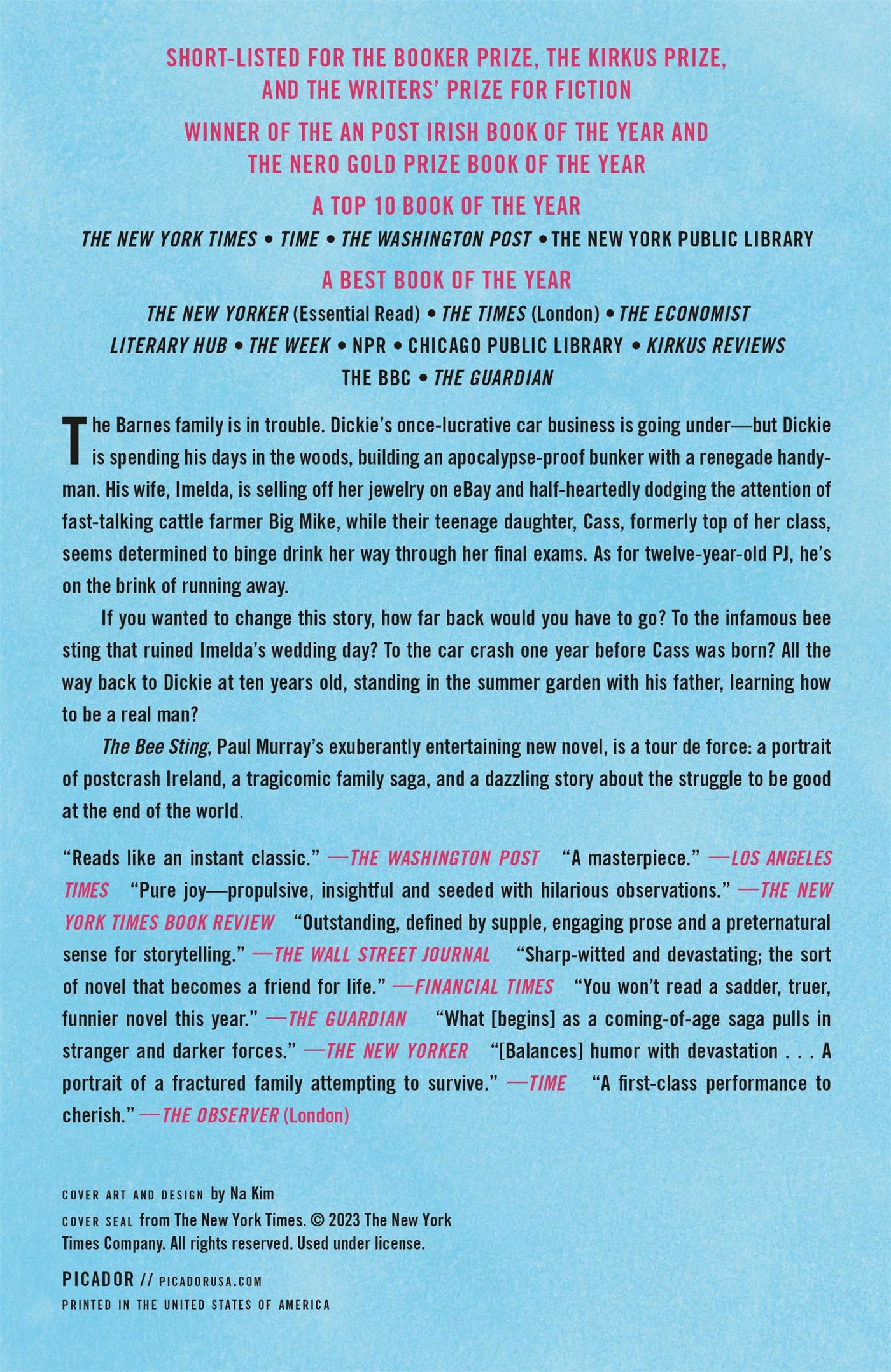 Rückseitencover The Bee Sting