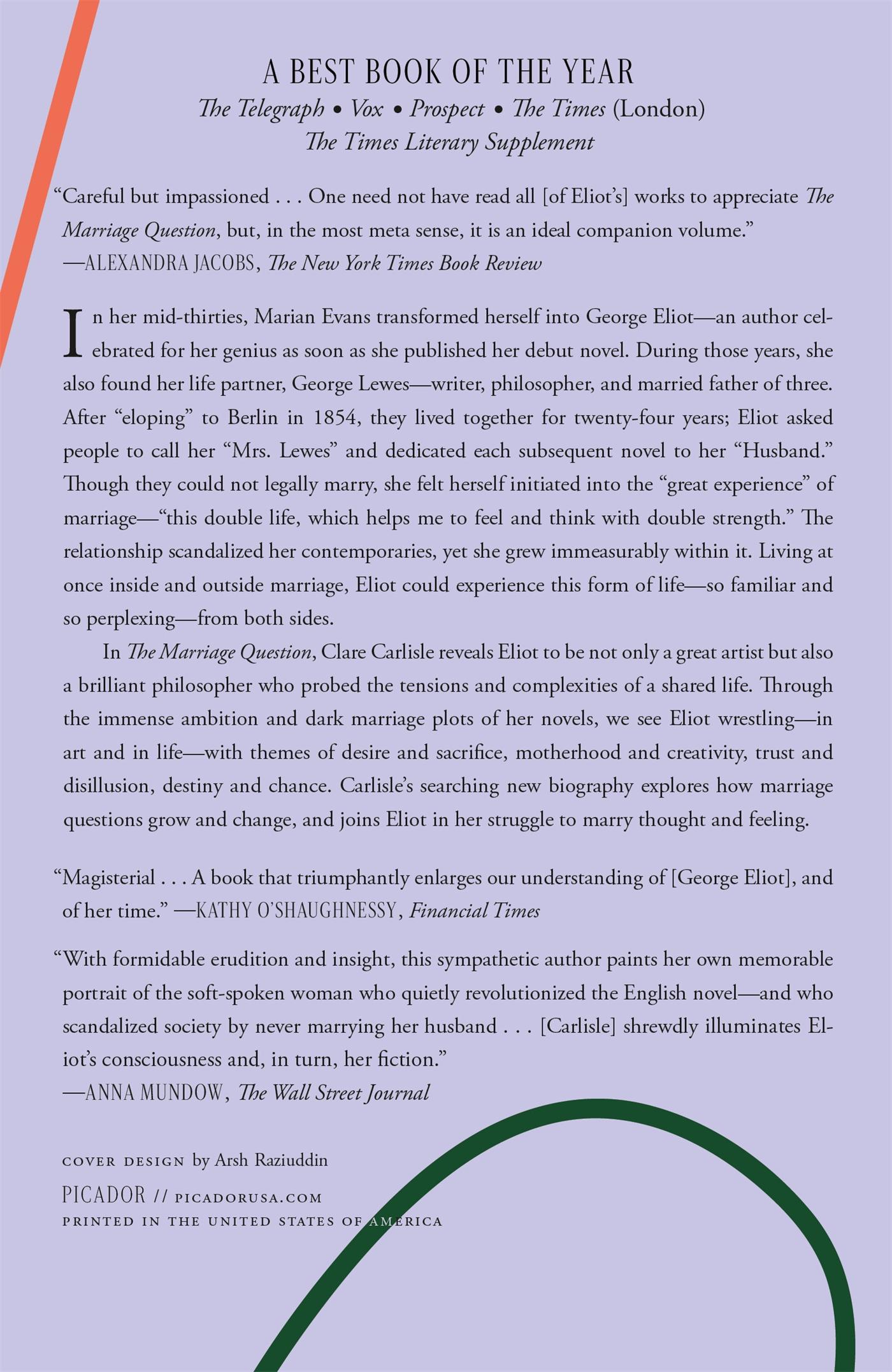 Rückseitencover Marriage Question