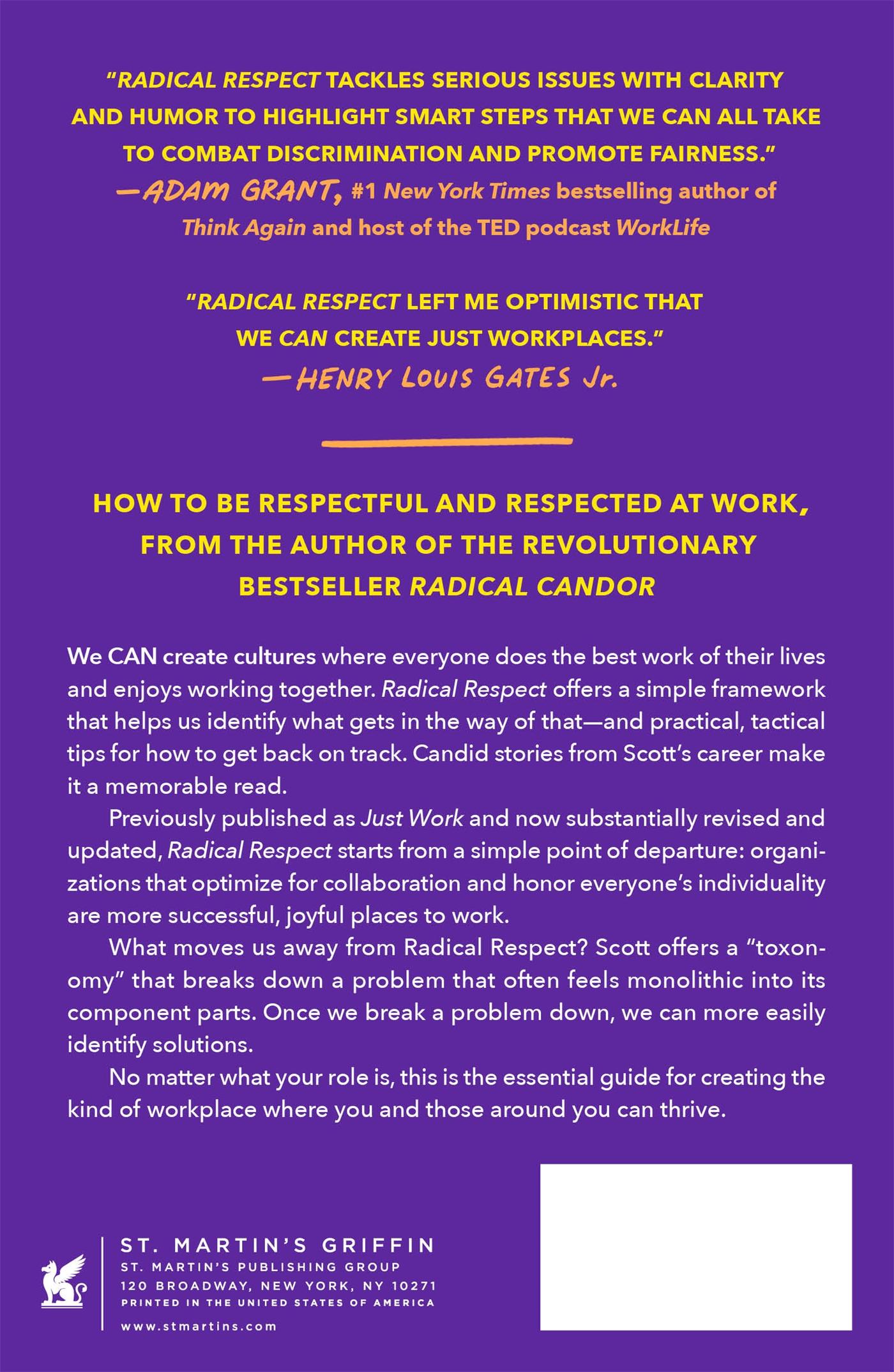 Rückseitencover Radical Respect