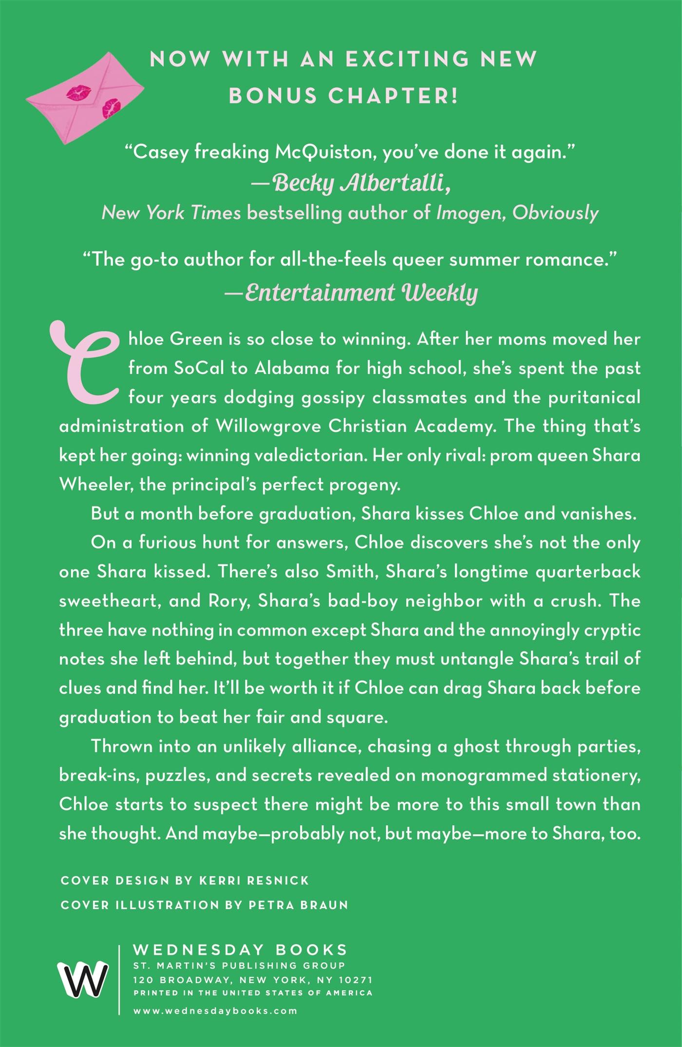 Rückseitencover I Kissed Shara Wheeler